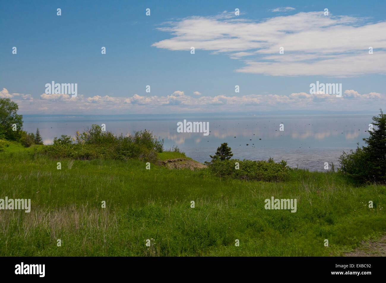 The North shore of the St. Lawrence River Stock Photo Alamy