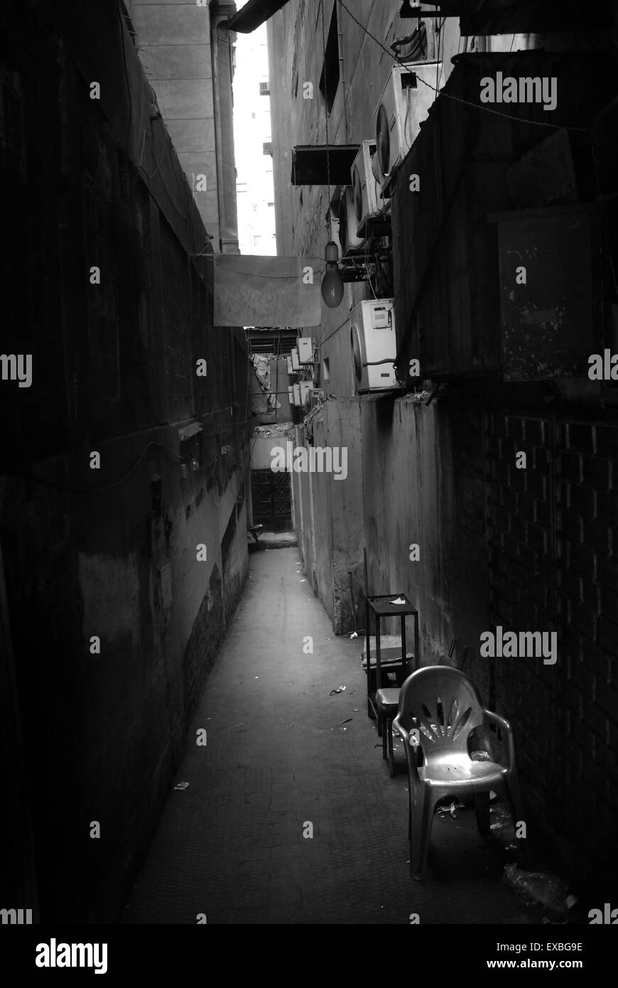 Back alley, Cairo, Egypt Stock Photo