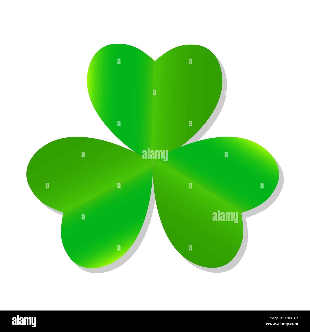 Three Leaf Green Clover. Vector Illustration Stock Vector Image & Art
