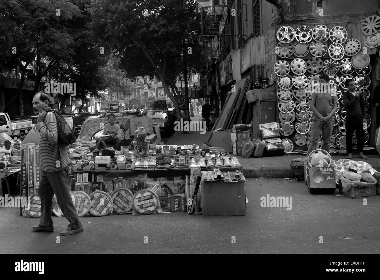 Car parts market, Cairo, Egypt Stock Photo