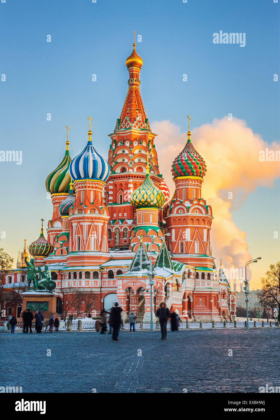 St. Basil's Cathedral in Moscow Stock Photo