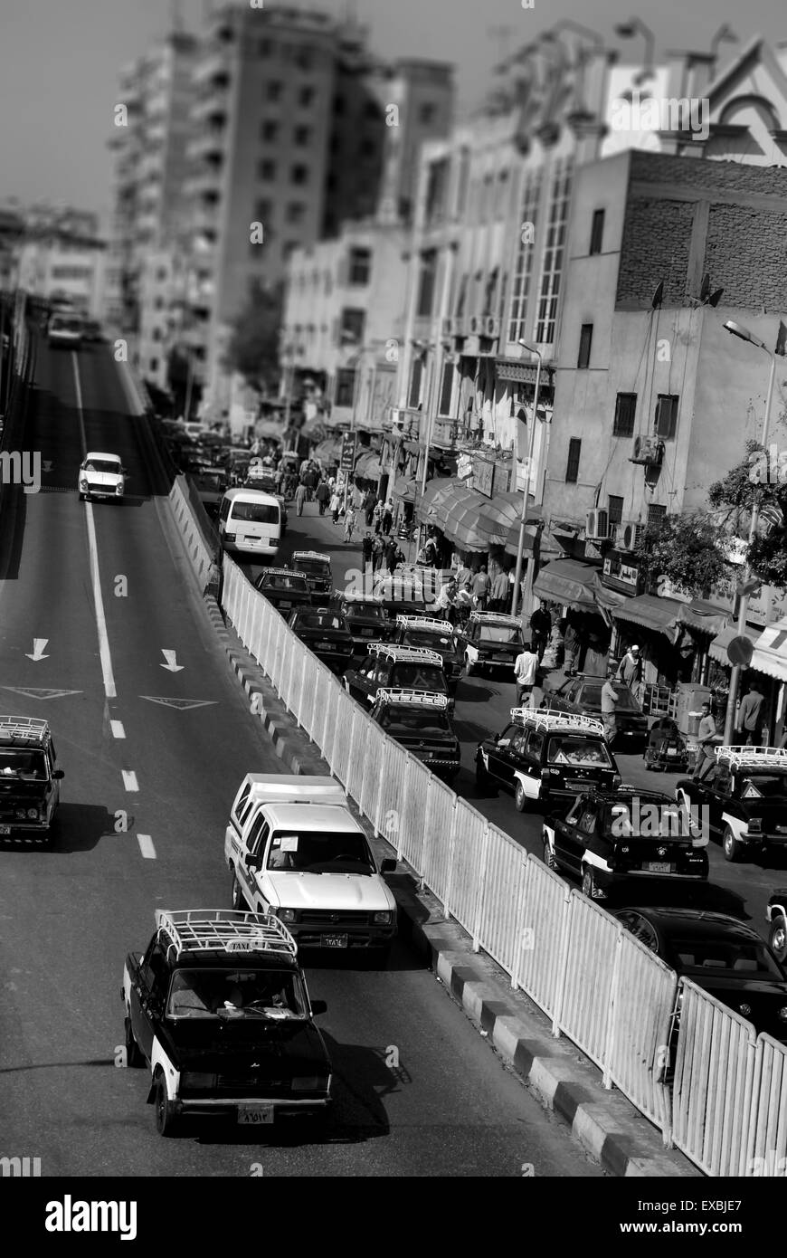 Traffic, Cairo, Egypt Stock Photo