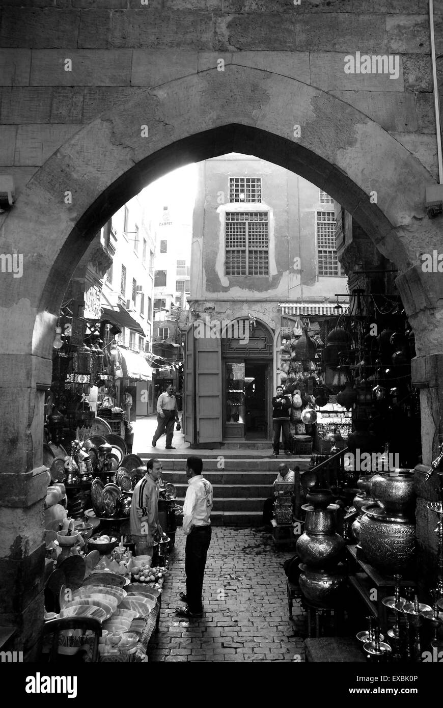 Khan El Khalili Bazaar, Cairo Stock Photo