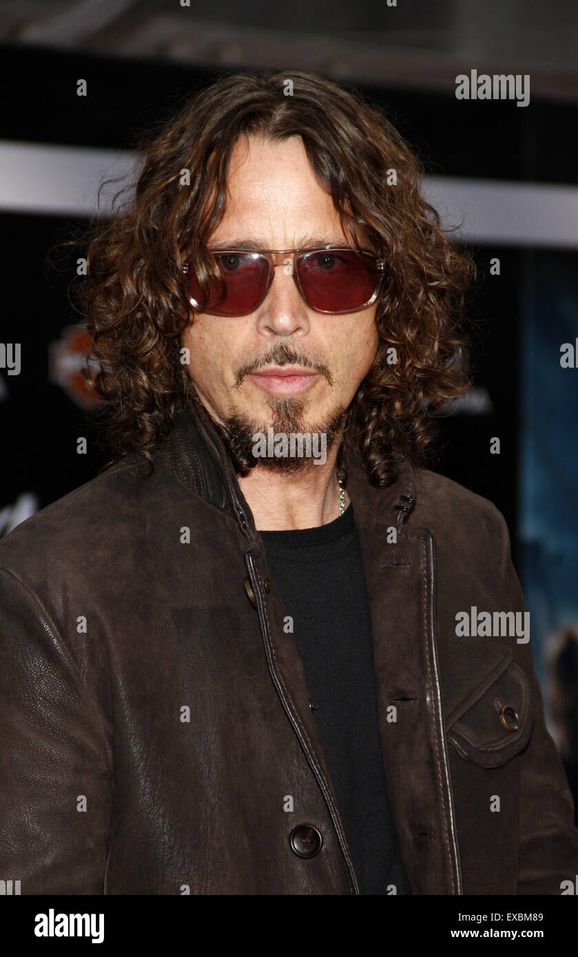 Chris Cornell at the Los Angeles premiere of 'Marvel's The Avengers' held at the El Capitan Theatre in Los Angeles. Stock Photo