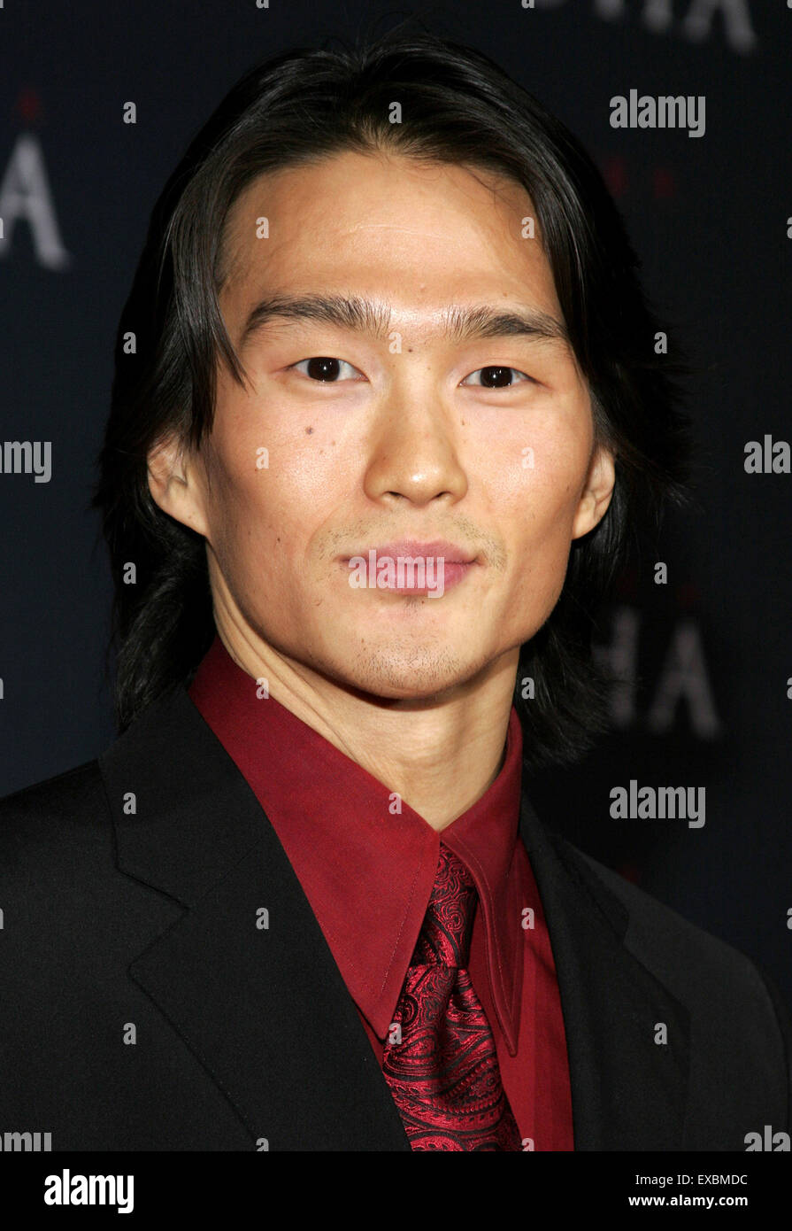 Karl Yune attends the Los Angeles Premiere of 'Memoirs of a Geisha' held at the Kodak Theatre in Hollywood. Stock Photo