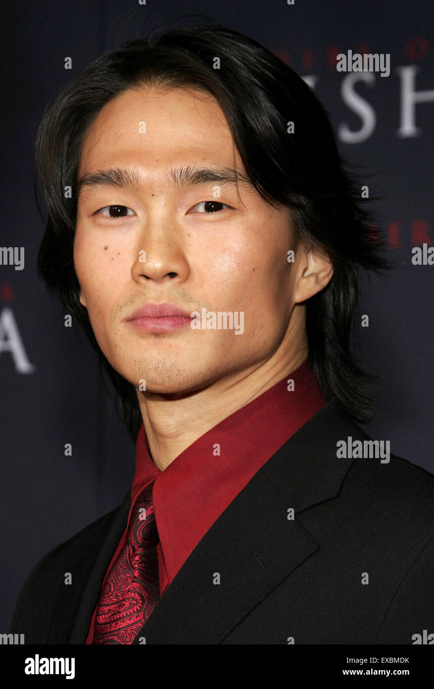 Karl Yune attends the Los Angeles Premiere of 'Memoirs of a Geisha' held at the Kodak Theatre in Hollywood. Stock Photo