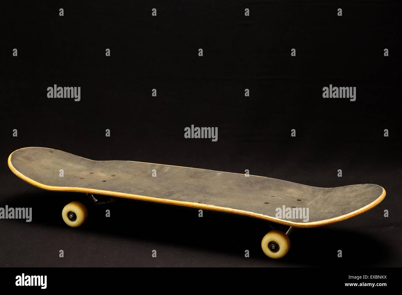 Old Used Wooden Skateboard Stock Photo - Alamy