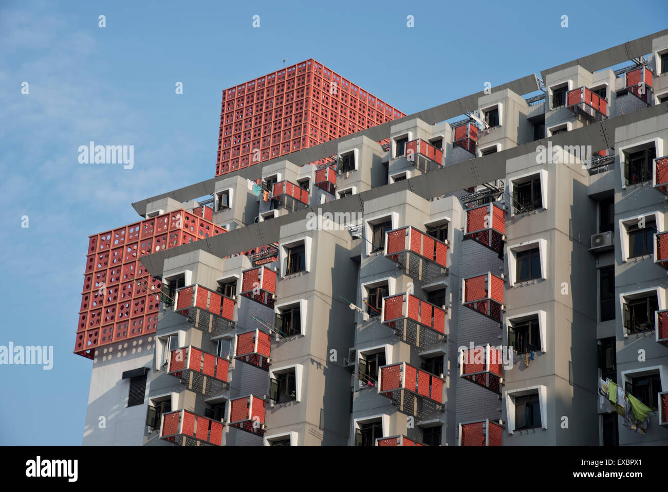 HDB (Housing & Development Board) social housing block in Singapore