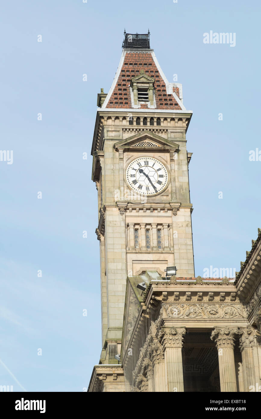Clock tower on museum in Birmingham city centre Stock Photo Alamy