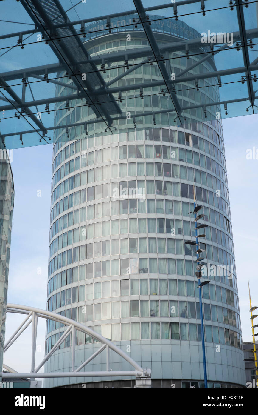 Office buildings and apartments in Birmingham city centre Stock Photo