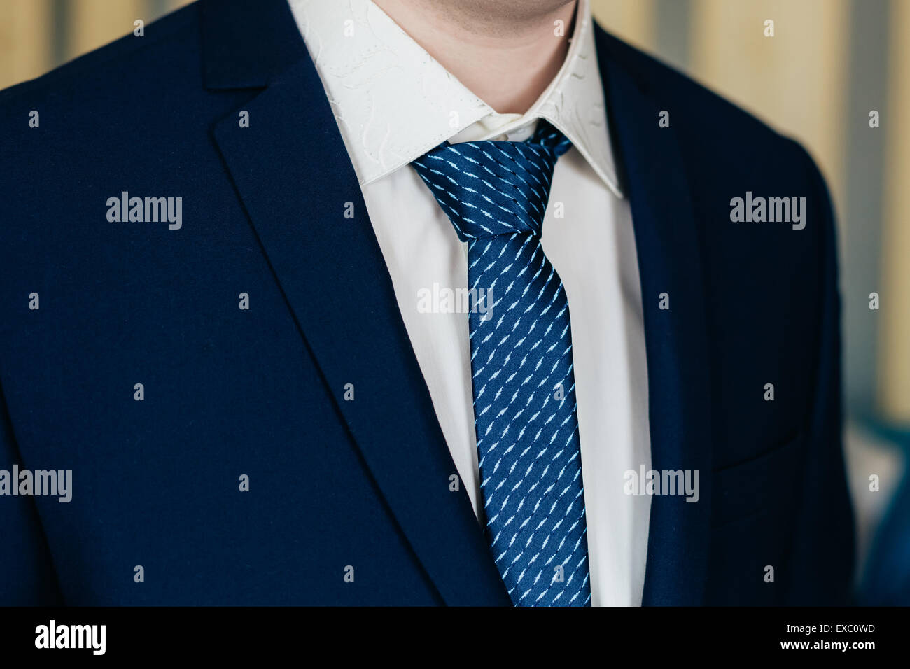 Business man in blue suit hi-res stock photography and images - Alamy