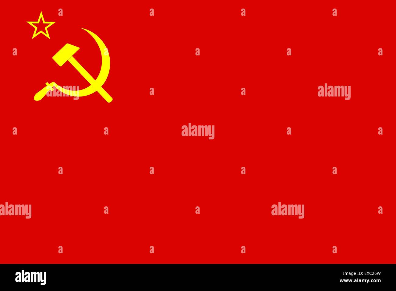 Soviet Union flag Stock Vector