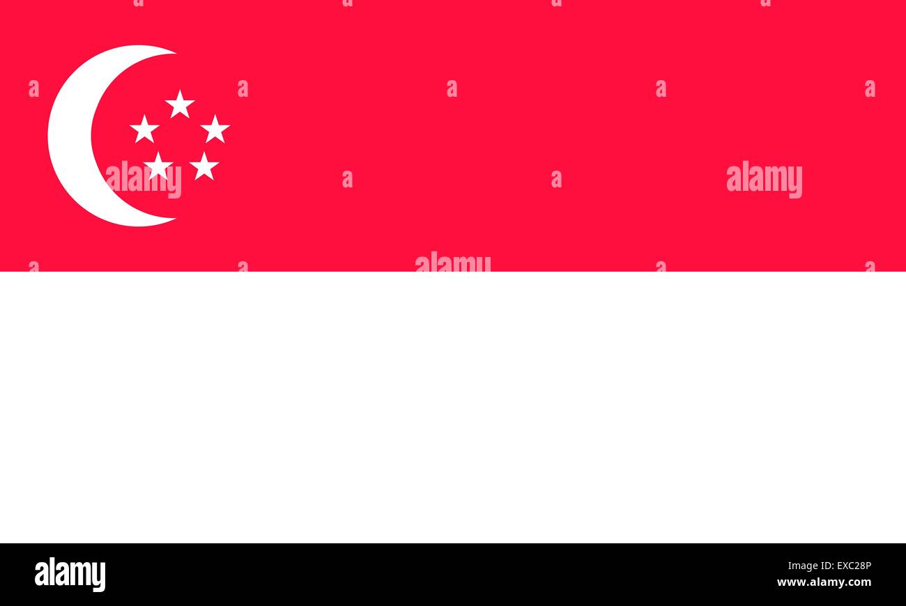 Singapore flag Stock Vector Image & Art Alamy