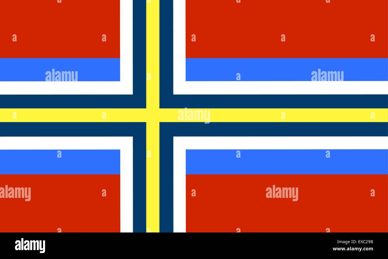 Scandinavian Union flag Stock Vector