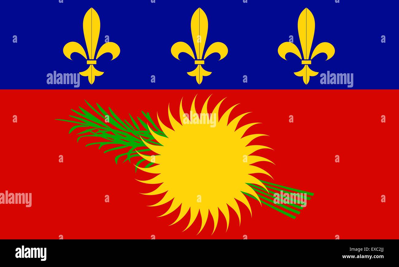 Guadeloupe flag Stock Vector Art & Illustration, Vector ...