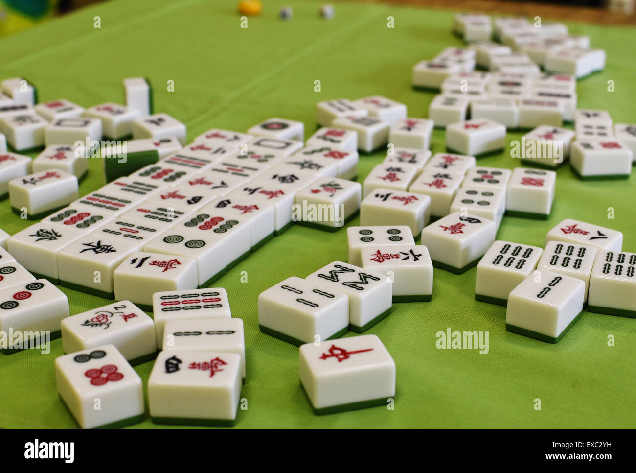 Mahjong game Stock Photo