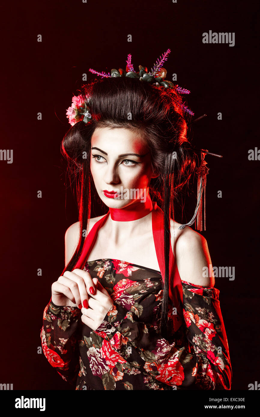 Geisha Hairstyles Stock Photos Geisha Hairstyles Stock Images