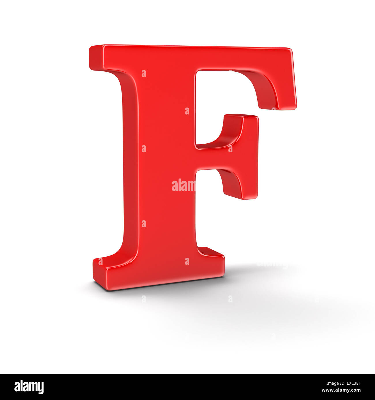 3d red black letter f hi-res stock photography and images - Alamy