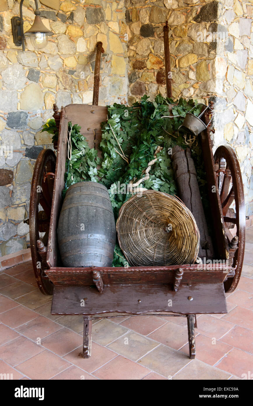 Sicilian cart display Stock Photo