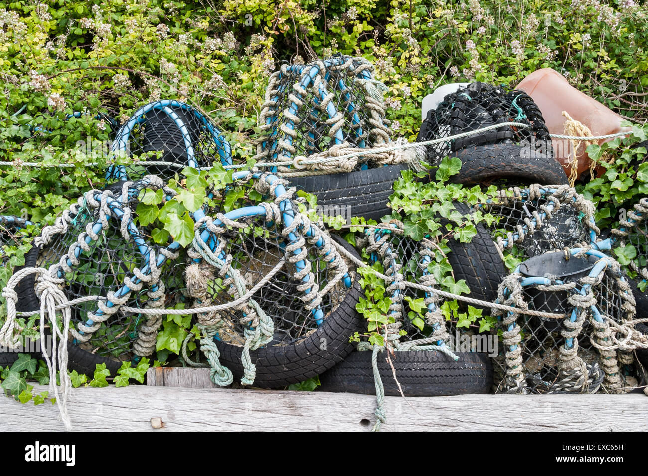 Lobster Pots, Ventnor, The Isle of Wight, UK Stock Photo Alamy