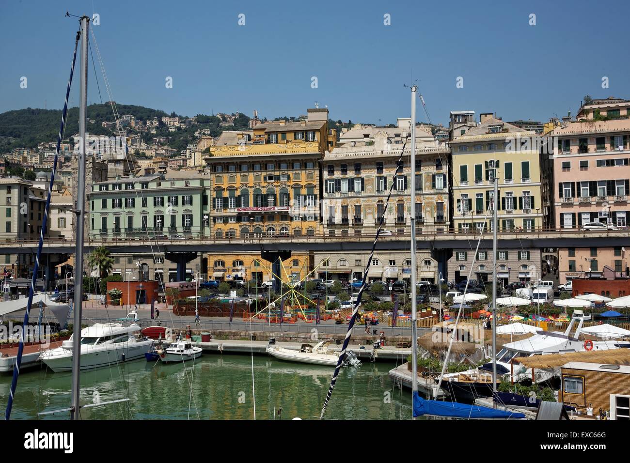 Genoa's Old Port - Porto antico di Genova Stock Photo