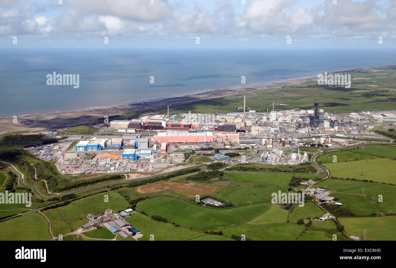 aerial view of Sellafield nuclear reprocessing plant in Cumbria, UK Stock Photo Alamy