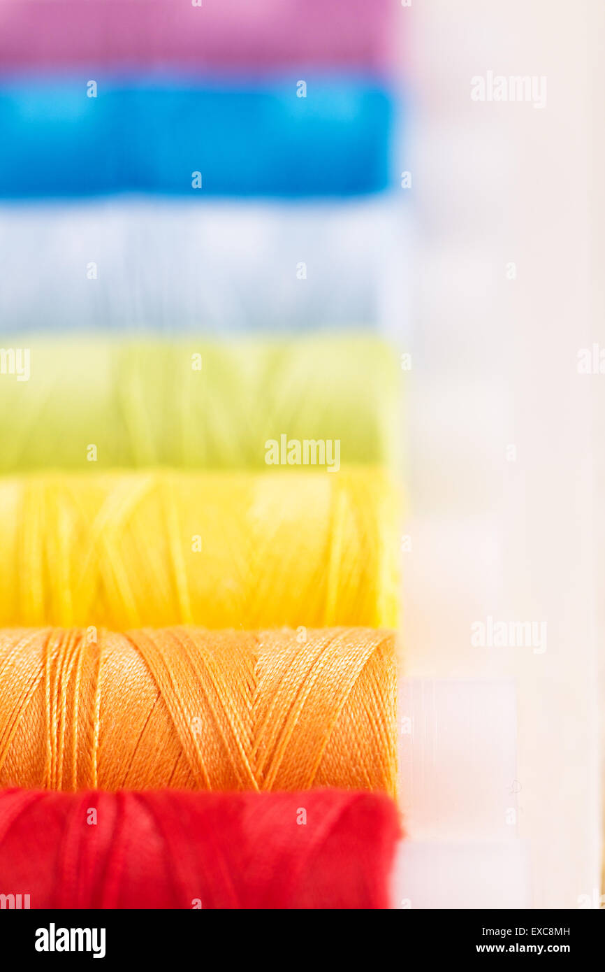 Colorful thread rainbow Stock Photo - Alamy