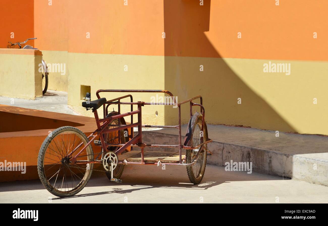 Three weel bicycle in mexico Stock Photo Alamy