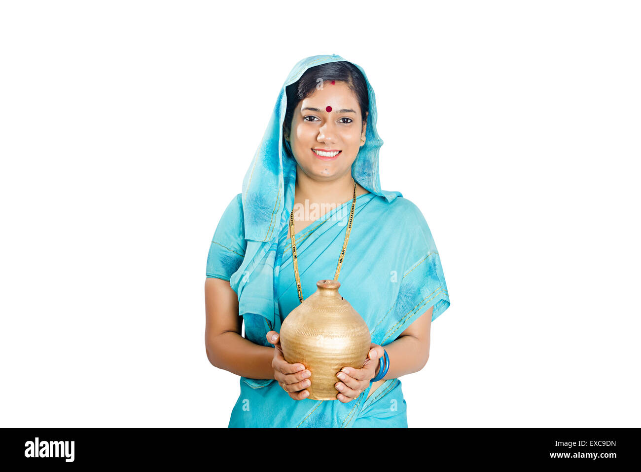 1 indian Rural woman Piggy Bank Saving money Stock Photo - Alamy