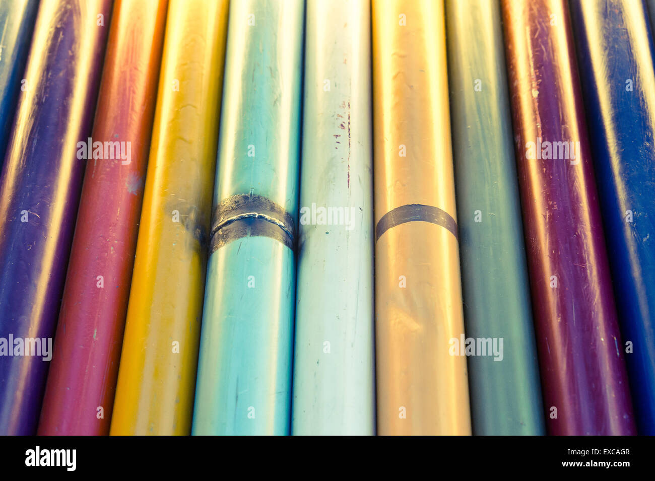Metallic poles hi-res stock photography and images - Alamy