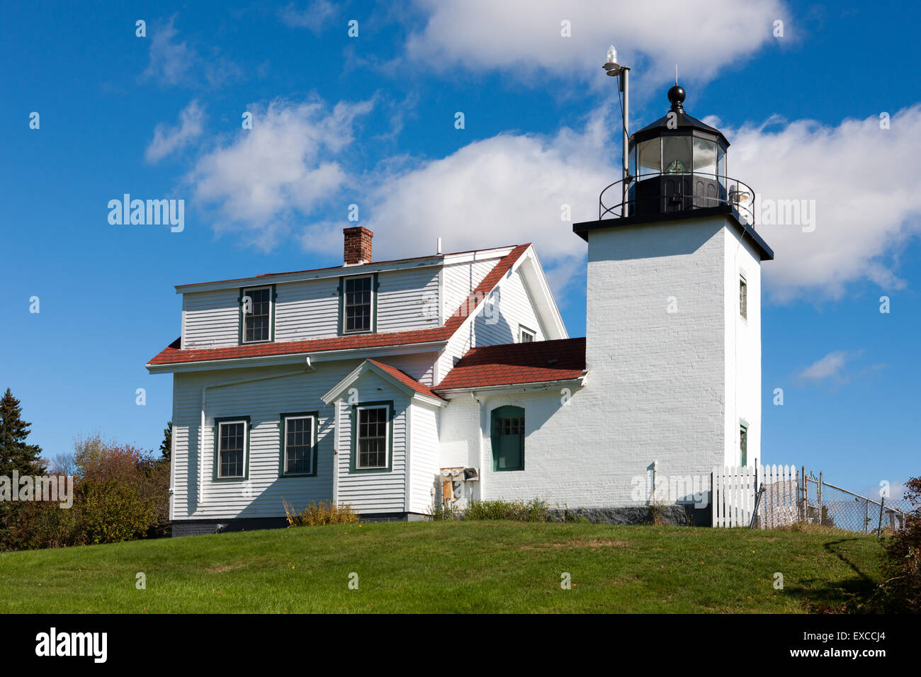 Fort Point Light in Stockton Springs, Maine Stock Photo Alamy