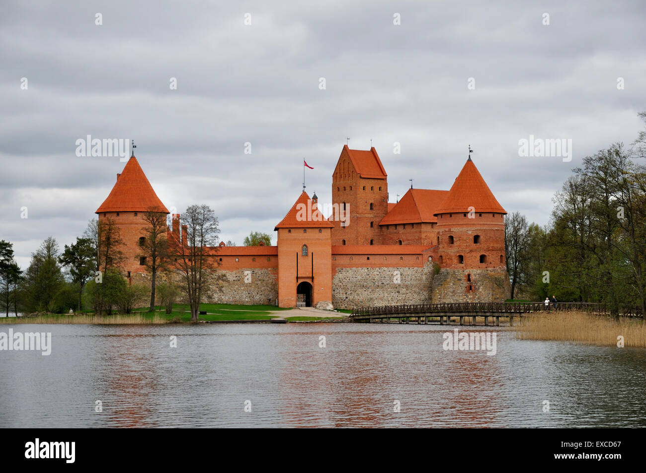 Trakai Island Castle Stock Photo Alamy