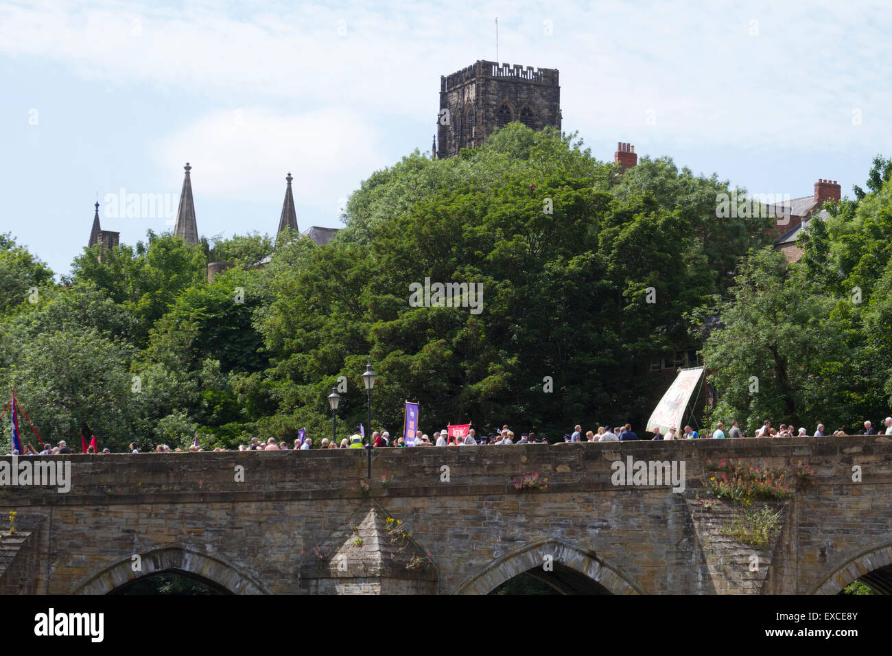 Durham, UK. 11th July, 2015. at the 131st Durham Miners Gala 11th July 2015 Stock Photo