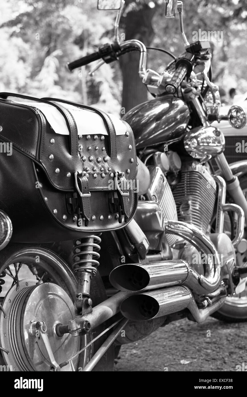 Details of vintage classic motorcycle in black and white Stock Photo - Alamy, image size:866x1390