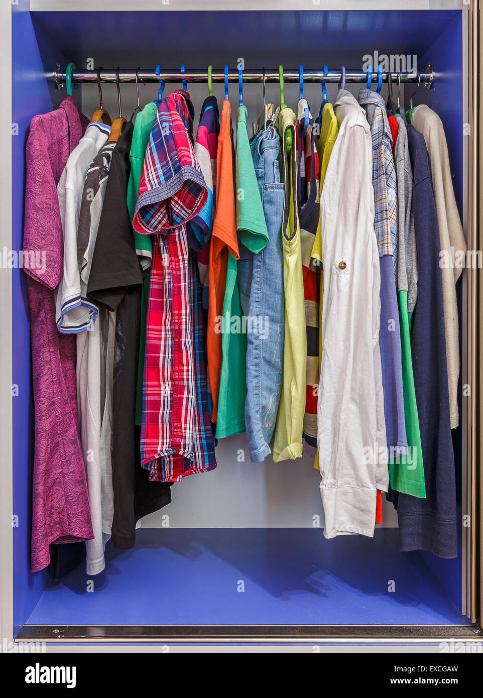 https://c8.alamy.com/comp/EXCGAW/wardrobe-with-hanging-clothes-on-hangers-EXCGAW.jpg