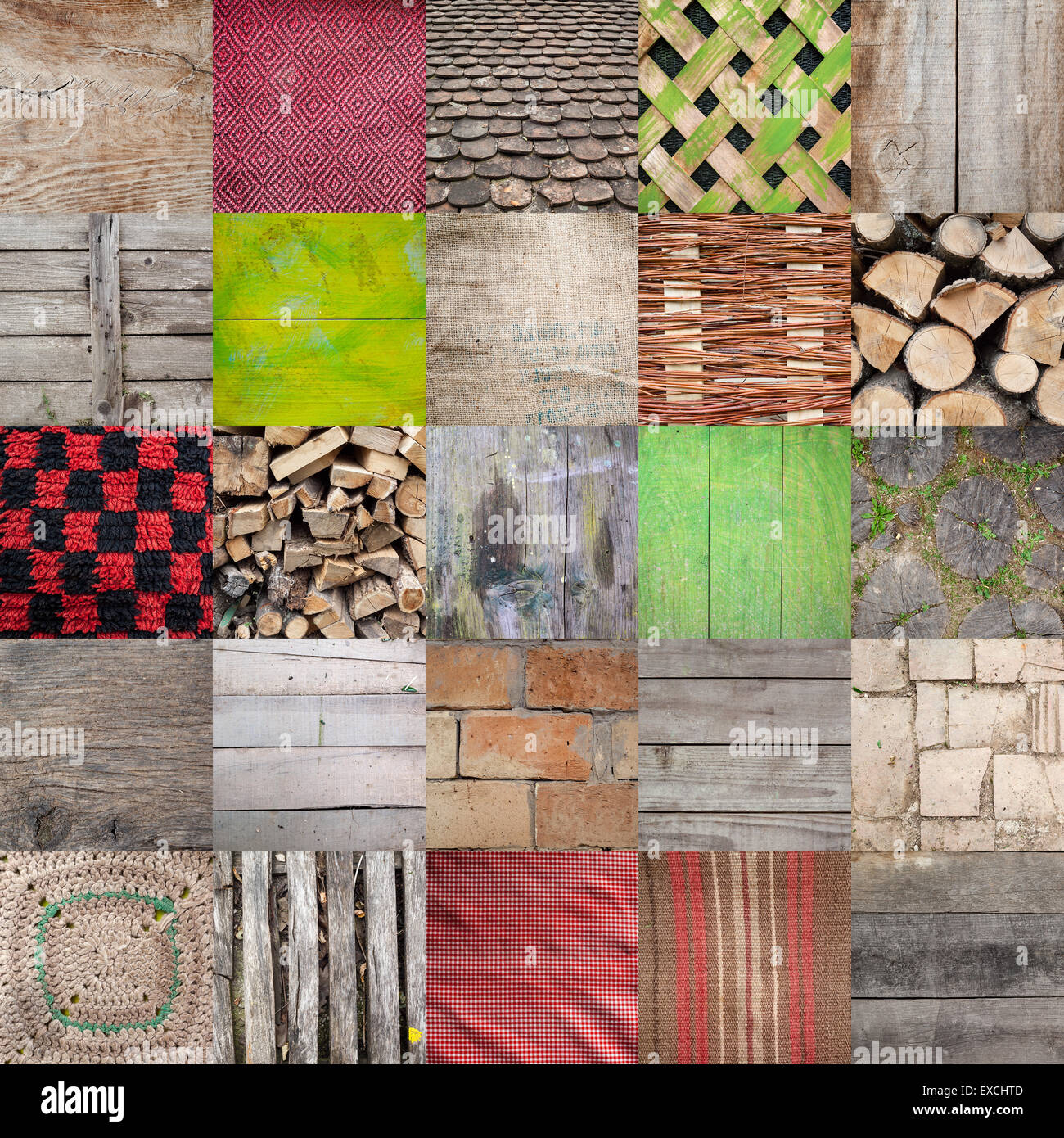 Textures found in village household, set of 25 different textures. Old