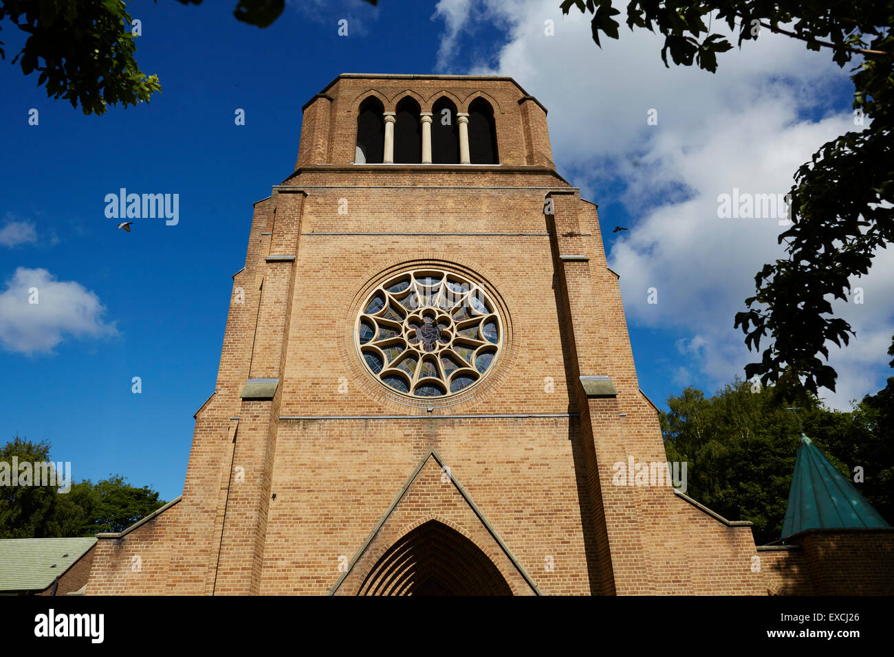 Hale Manchester Cheshire Uk village church Holy Angels exterior Stock Photo