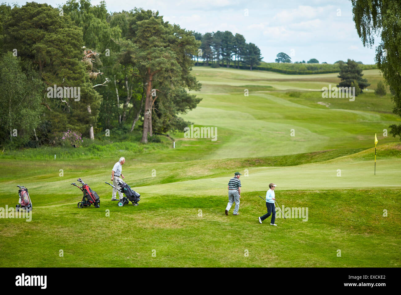 Pictured Delamere Forest Golf Club leisure time relaxing grass course  Founded in 1910 and designed by the distinguished archit Stock Photo - Alamy