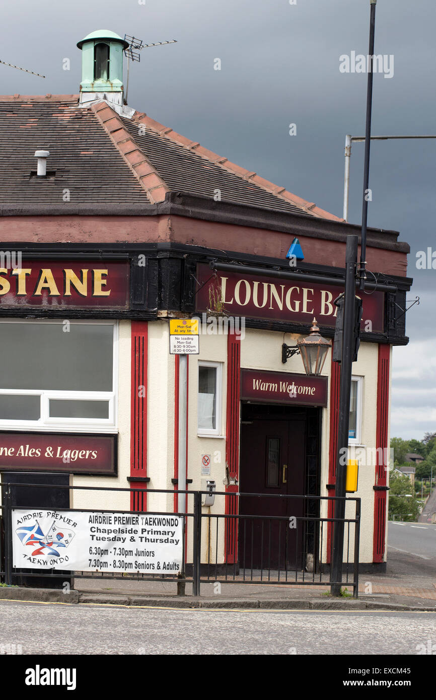 Lounge Bar in Airdrie, North Lanarkshire, Scotland, United Kingdom Stock Photo