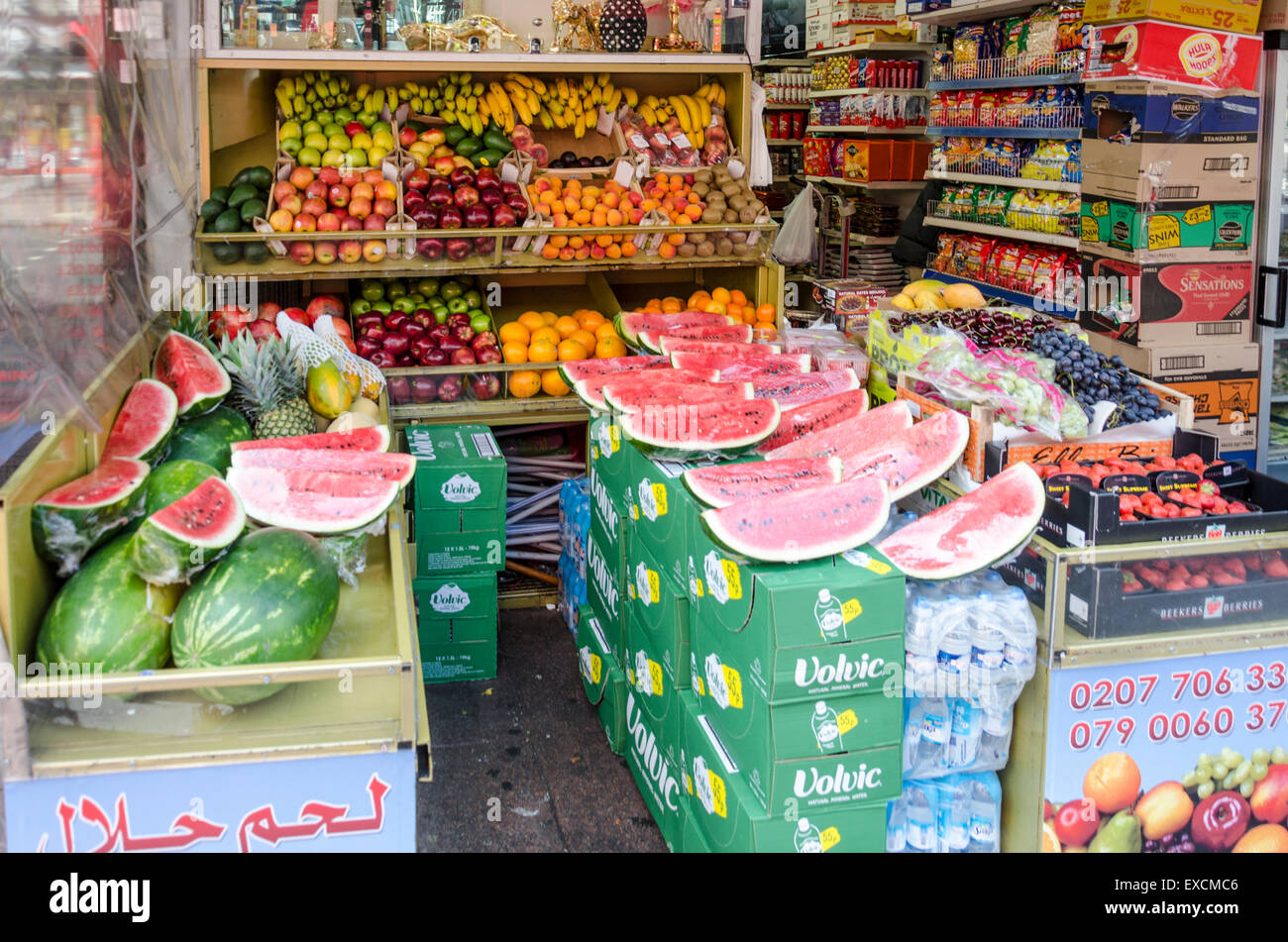 General store on Edgware Road, London, UK Stock Photo Alamy