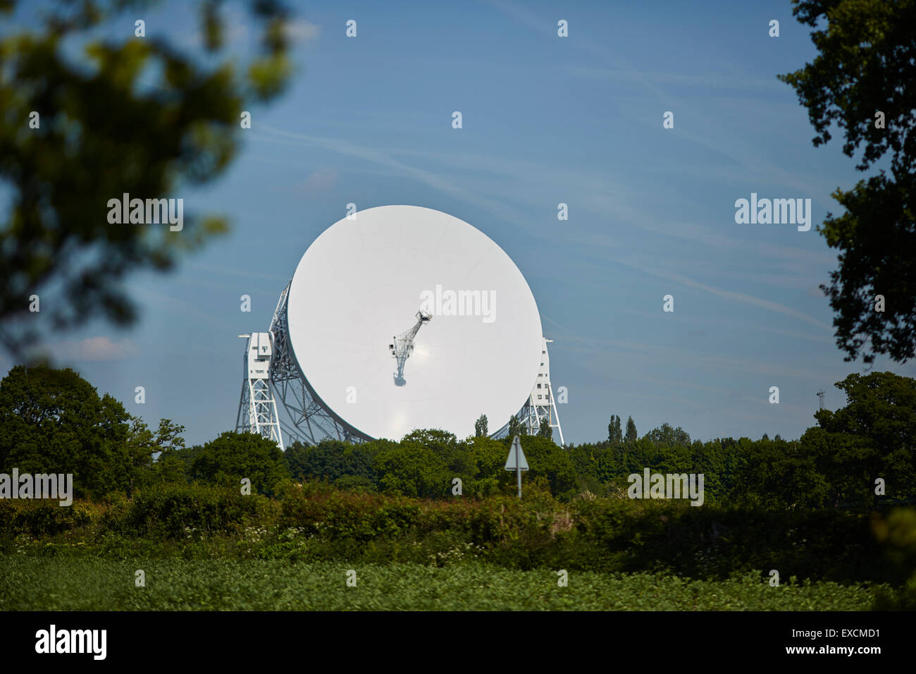 The Jodrell Bank Observatory (originally the Jodrell Bank Experimental Station, then the Nuffield Radio Astronomy Laboratories f Stock Photo