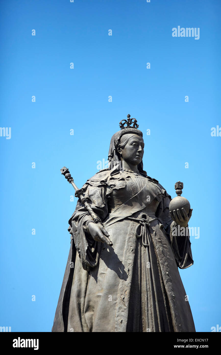 Pictures around Southport Pictured Statue of Queen Victoria on Neville Street by sculpture Sir