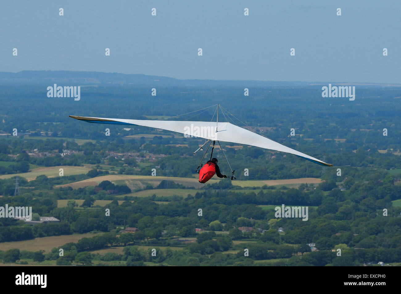 Hang-gliding at Devils Dyke Sussex England UK Stock Photo