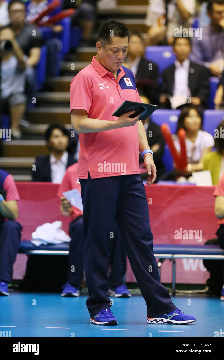 Saitama, Japan. 10th July, 2015. Masayoshi Manabe (JPN) Volleyball : FIVB Volleyball World Grand Prix Saitama 2015 preliminary round match between Japan 2-3 Italy at Saitama city memorial gymnasium in Saitama, Japan . © Yohei Osada/AFLO SPORT/Alamy Live News Stock Photo