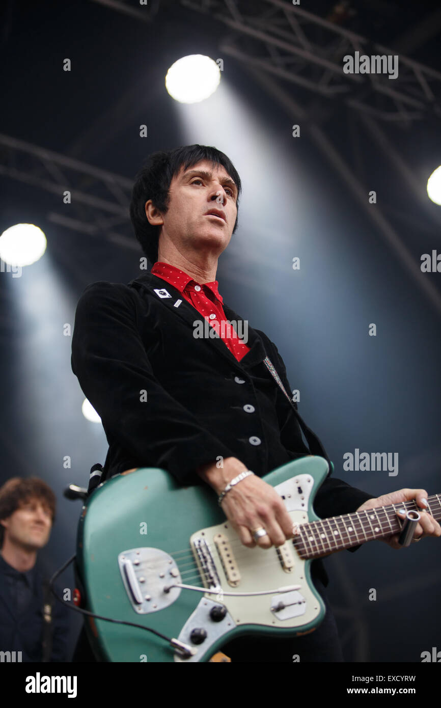 Manchester, UK. 11th July 2015. Former The Smiths guitarist Johnny Marr ...