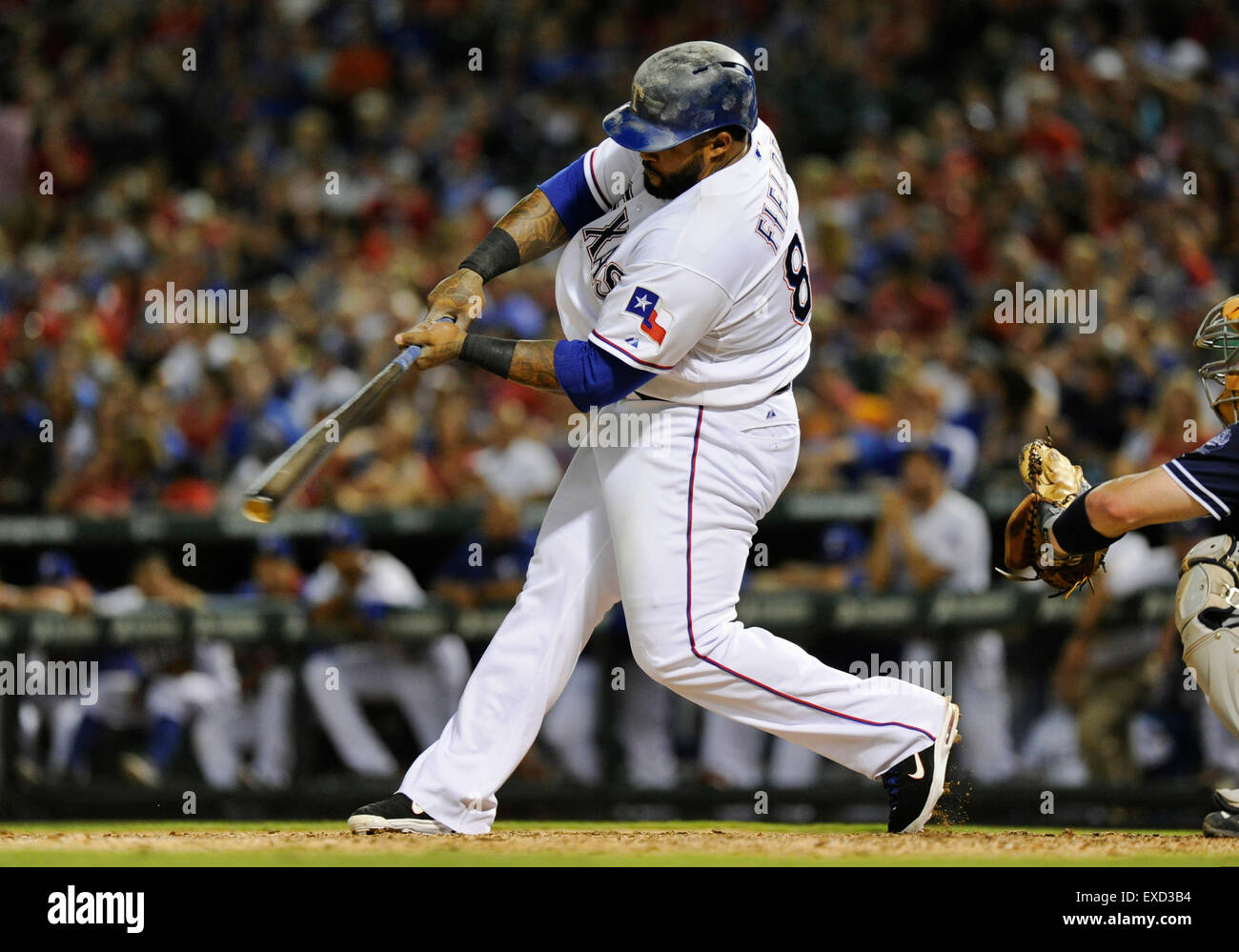 Texas rangers designated hitter prince fielder 84 hi-res stock ...