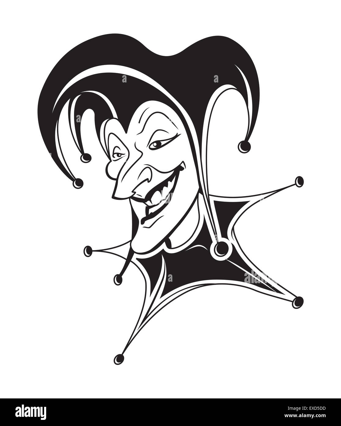 Vector illustration of the joker Stock Photo - Alamy