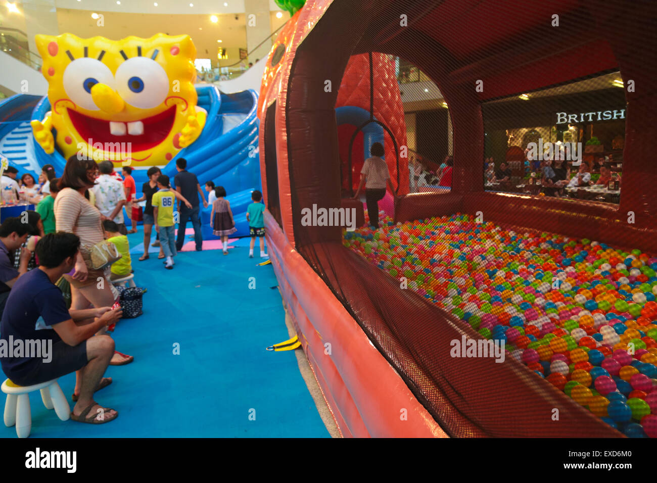 giant inflatable ball pit