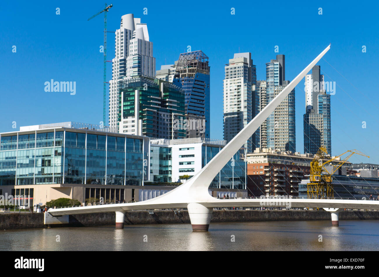 The skyline of Puerto Madero in Buenos Aires, Argentina Stock Photo