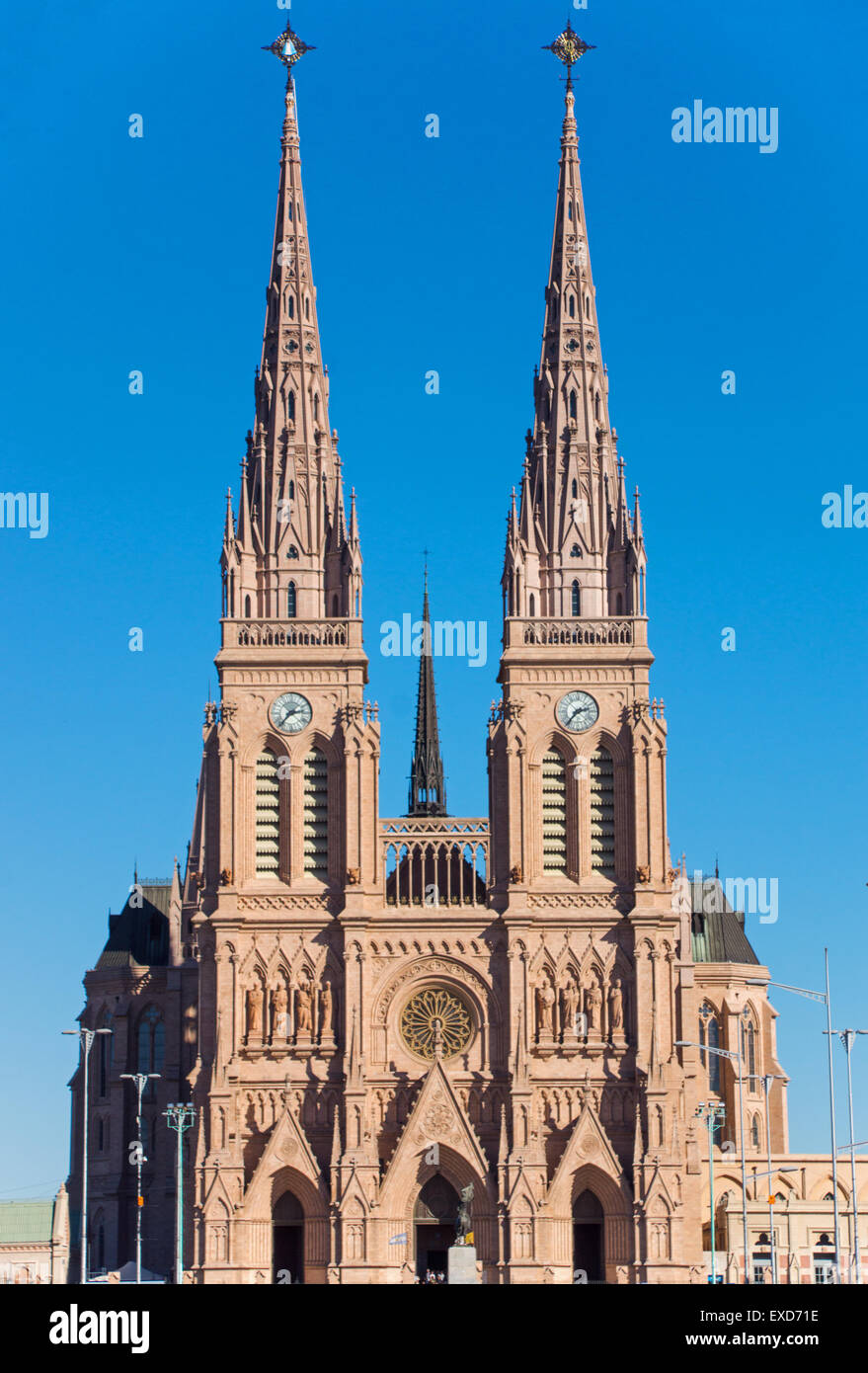 The basilica of Lujan in the province of Buenos Aires, Argentina Stock Photo